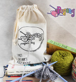 (SOLD) Project Bag Poyeng: I Knit so I won't kill people